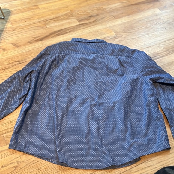 Haggar men’s 4x button down dress shirt blue - Picture 5 of 6